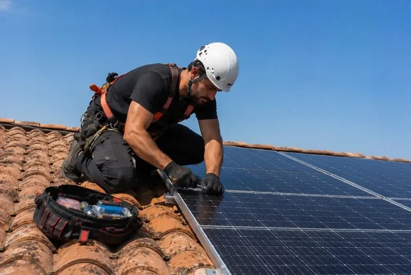 Maintenance et monitoring de panneaux solaires à Doussard