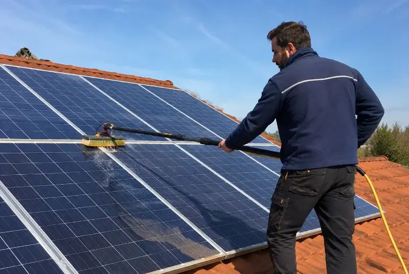 Nettoyage et entretien de panneaux solaires à Doussard